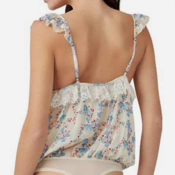 NEW🔥Free People Take It Away Bodysuit - Sleeveless Ivory Combo $68 - Picture 2 of 9